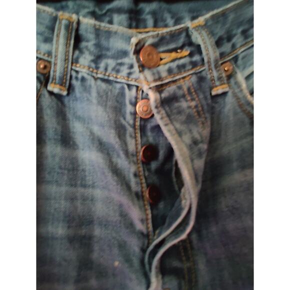 Levi's 501 Naturally Distressed Jeans Size 32 X 30 Men's made in Haiti - Picture 10 of 12